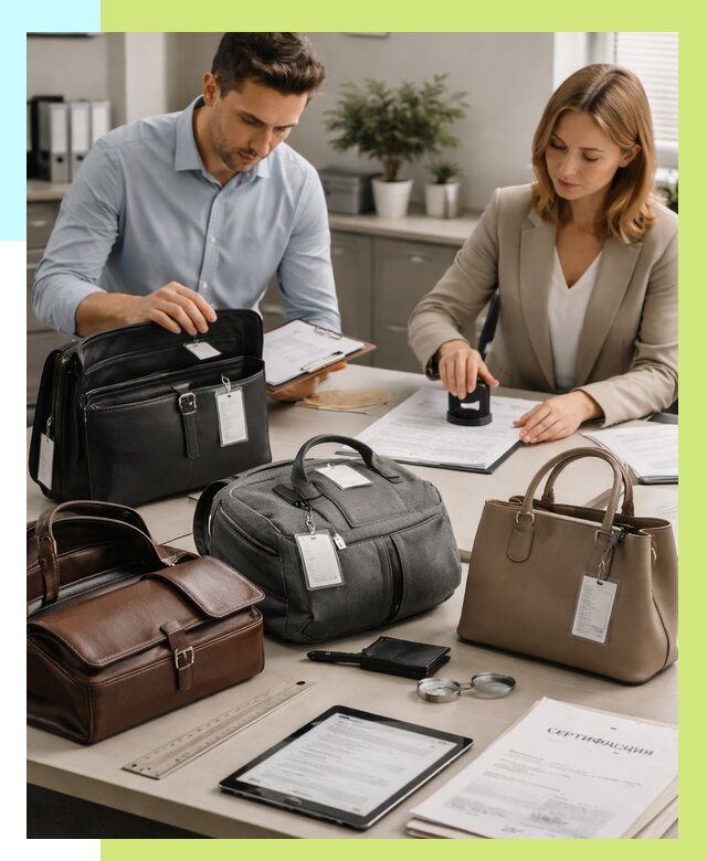 Сертификация сумок в Кореновске от 7773 руб. | Алешин-Кнв