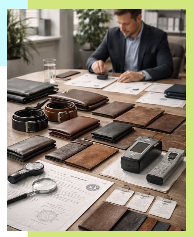 Сертификация кожаных изделий в Кореновске от 12437 р. | Алешин-Кнв