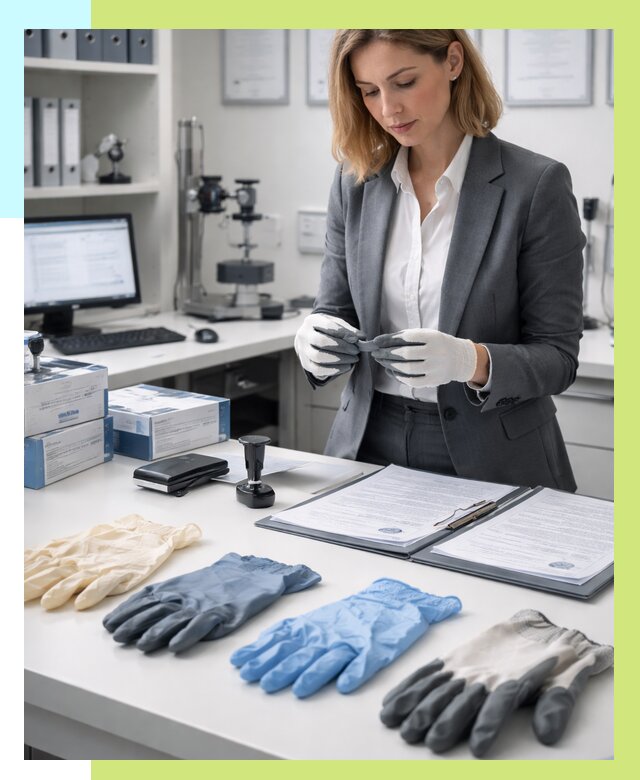 Сертификация перчаток в Кореновске от 8809 р. | Алешин-Кнв