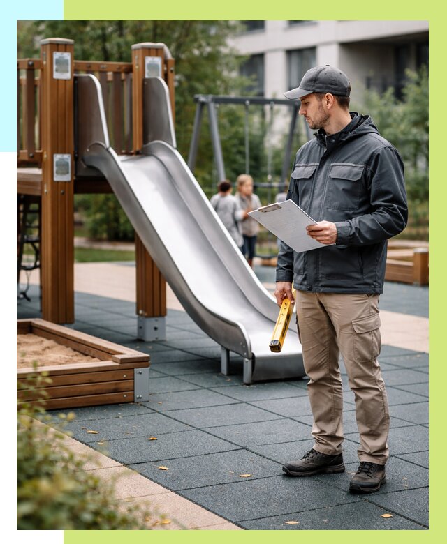 Сертификация детских площадок в Кореновске от 25910 р. | Алешин-Кнв