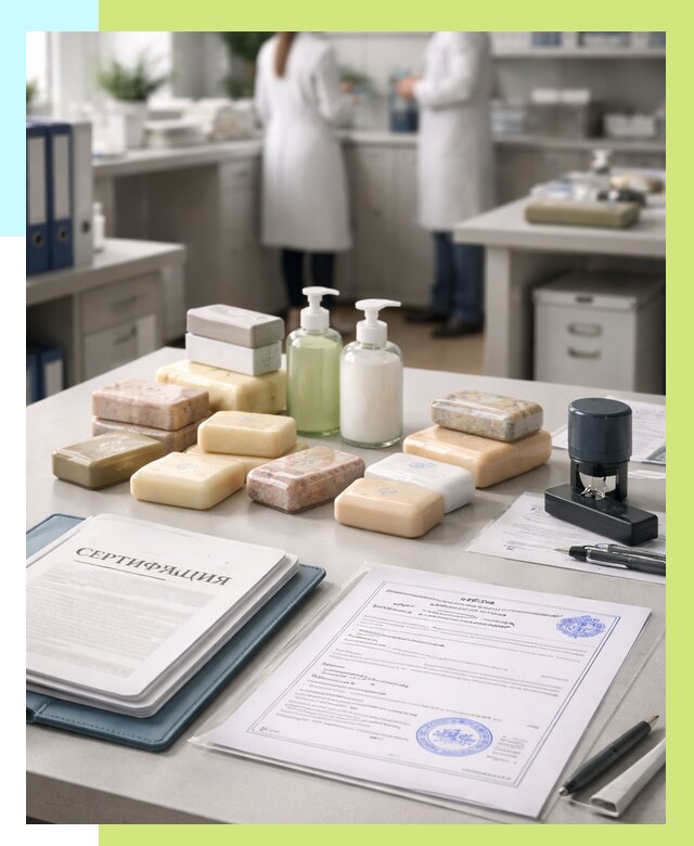 Сертификация мыла и сертификат на мыло в Кореновске от 12437 | Алешин-Кнв