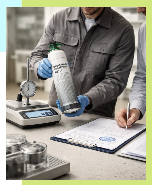 Сертификация монтажной пены в Кореновске от 15546 р. | Алешин-Кнв