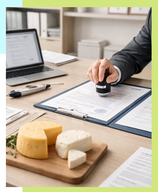 Сертификация сыров в Кореновске от 15546 р | Сертификат на сыр Алешин-Кнв