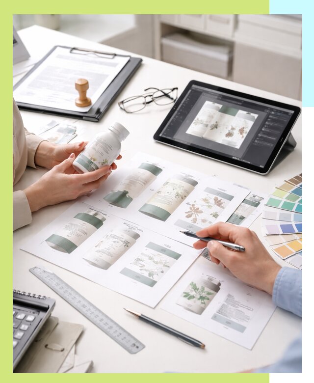 Профессиональная разработка дизайна и текста этикетки продукции в Кореновске