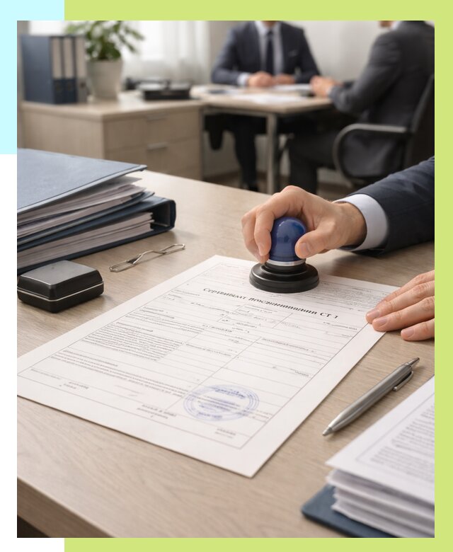 Сертификат происхождения СТ 1 в Кореновске от 4664 р. | Алешин-Кнв