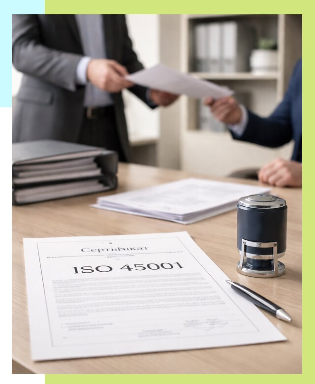 Сертификат ISO 45001 в Кореновске под ключ от 46638 р. | Алешин-Кнв