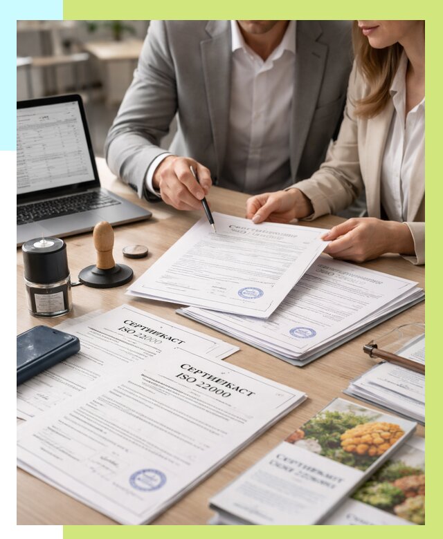 Сертификат ISO 22000 в Кореновске от 41456 р. под ключ | Алешин-Кнв