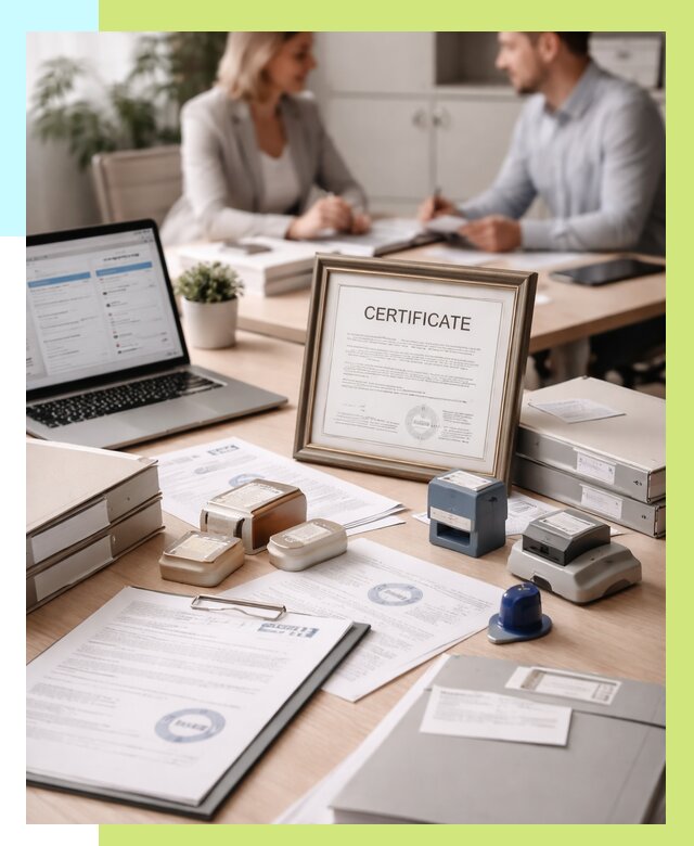 Сертификация компании в Кореновске от 46638 р. | Алешин-Кнв — заказ